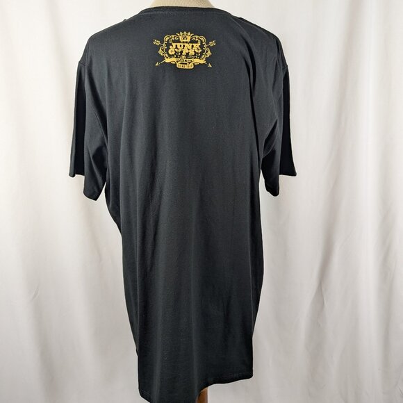 Junk Gypsy Black T-Shirt Tunic Short Sleeve Red Rose Texas Road Trip Size XXL - Picture 3 of 9